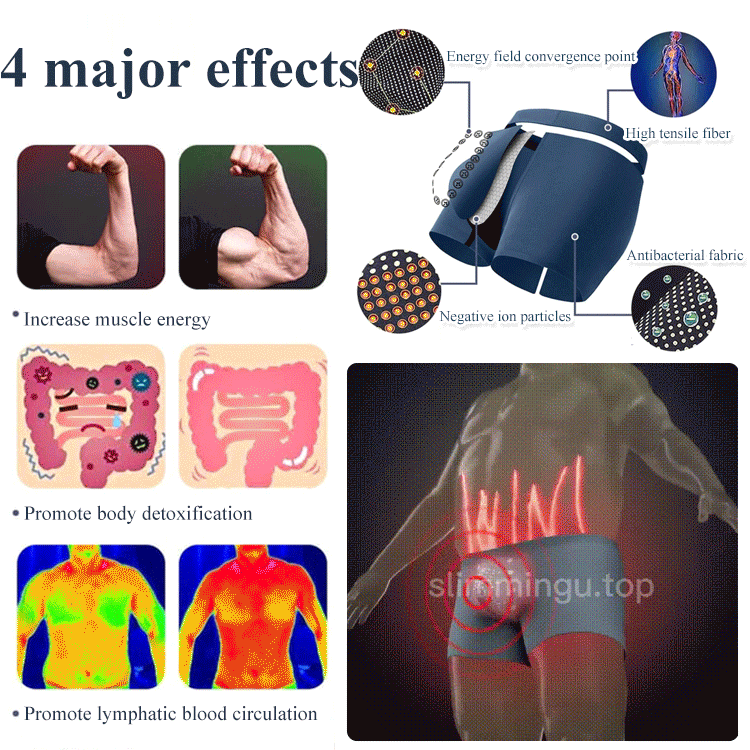 Men's Negative Ion Black Technology Massage Panties