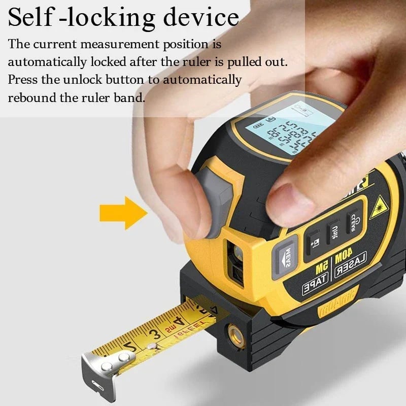 🎉 3-In-1 Infrared Laser Tape Measuring (Imperial & Metric)