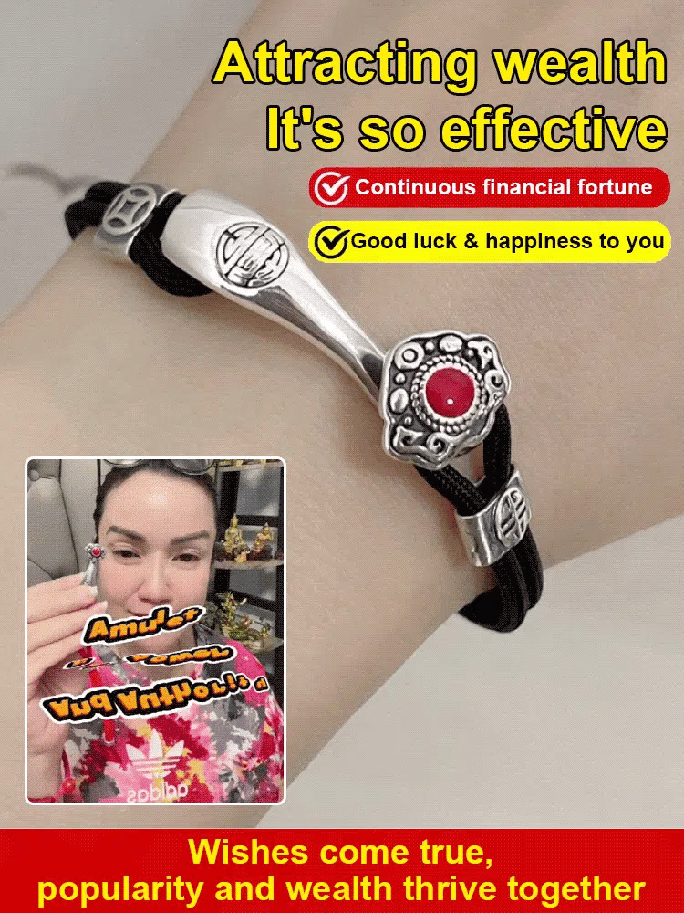 Auspicious clouds and good fortune Hand-woven bracelet