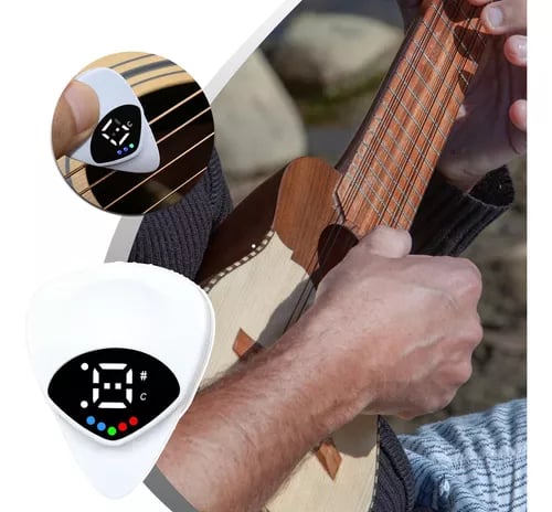 ✨2-in-1 Guitar Picks-Acoustic Guitar Tuner