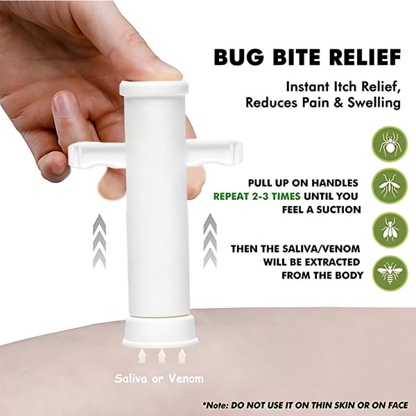 🦟 Experience Instant Relief ✨ Ultimate Bite & Sting Relief Tool - For Itch-Free, Comfortable Days!