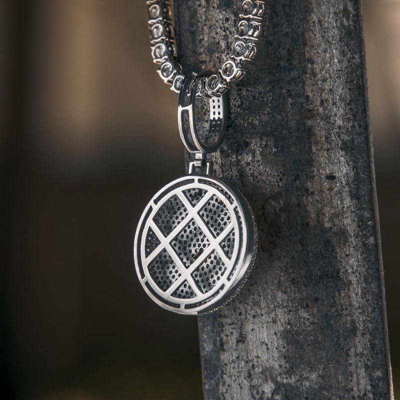 Helloice Iced Scorpion Pendant in White Gold