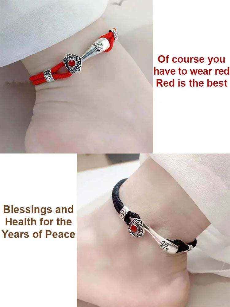 Auspicious clouds and good fortune Hand-woven bracelet