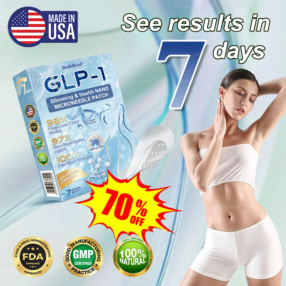 Official Store | Buildleaf® 🌿Tirzepatide Slimming & Health Nano Microneedle Patch |Targets Obesity, Loose Skin, High Blood Pressure, Diabetes, Fatty Liver, Joint Pain, Brain Fog, Low Energy, Body Aches, and More