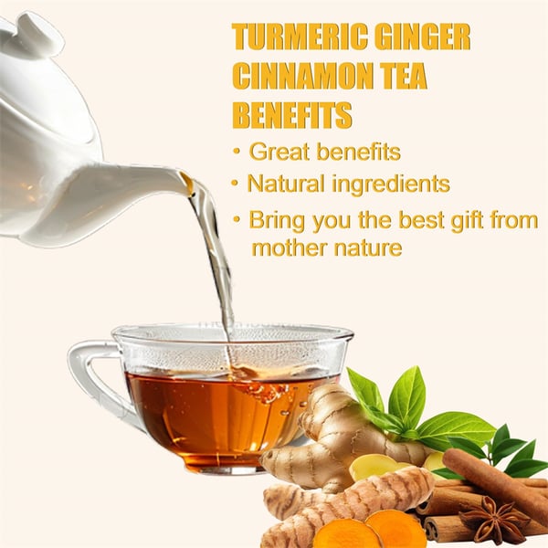 100% Natural Turmeric Ginger Cinnamon Tea