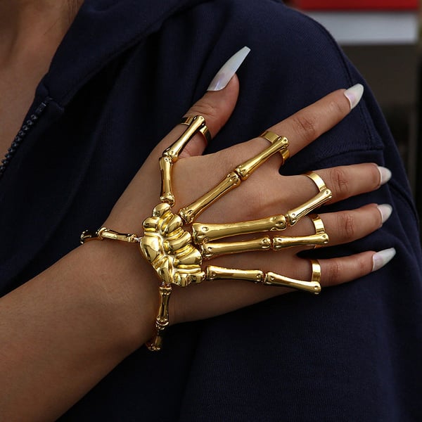 Skull Skeleton Hand Bracelet