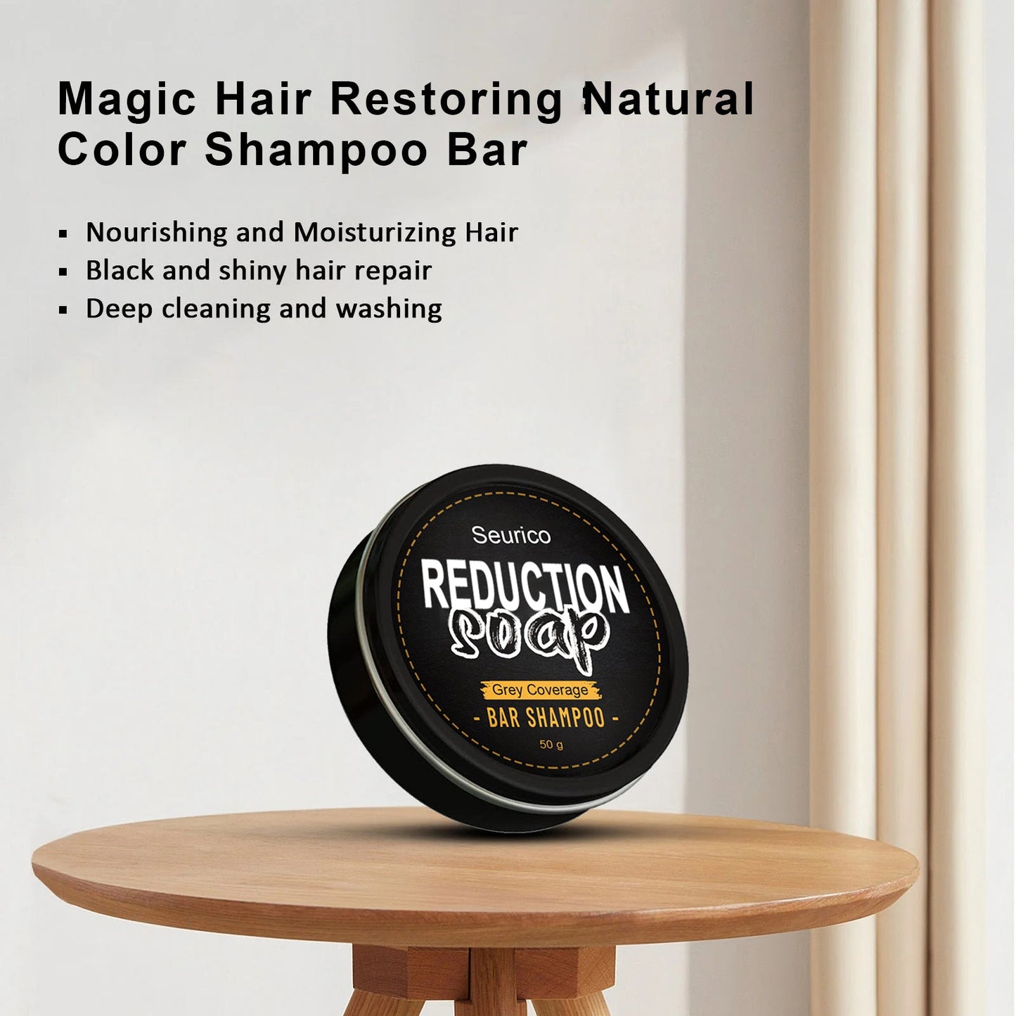 Seurico™ Magic Hair Restoring Natural Color Shampoo Bar
