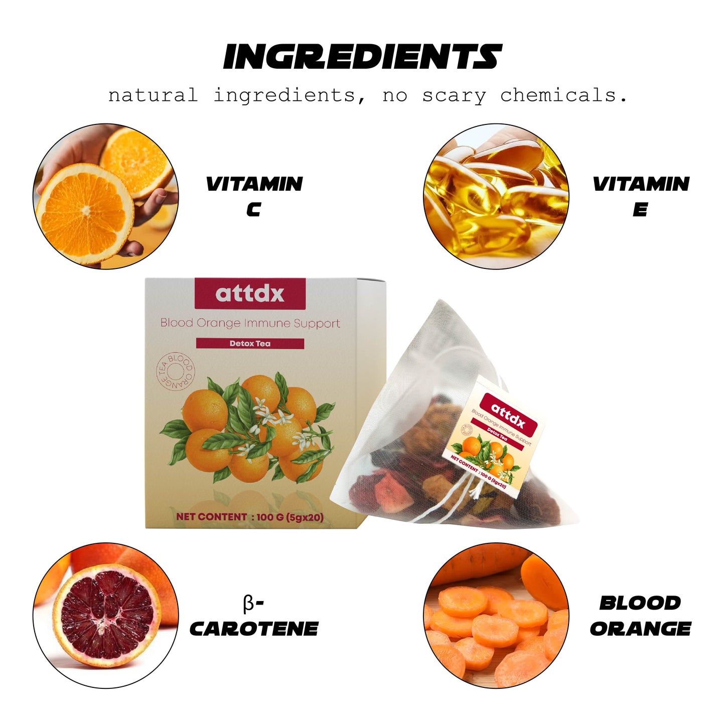 ATTDX BloodOrange ImmuneSupport DetoxTea