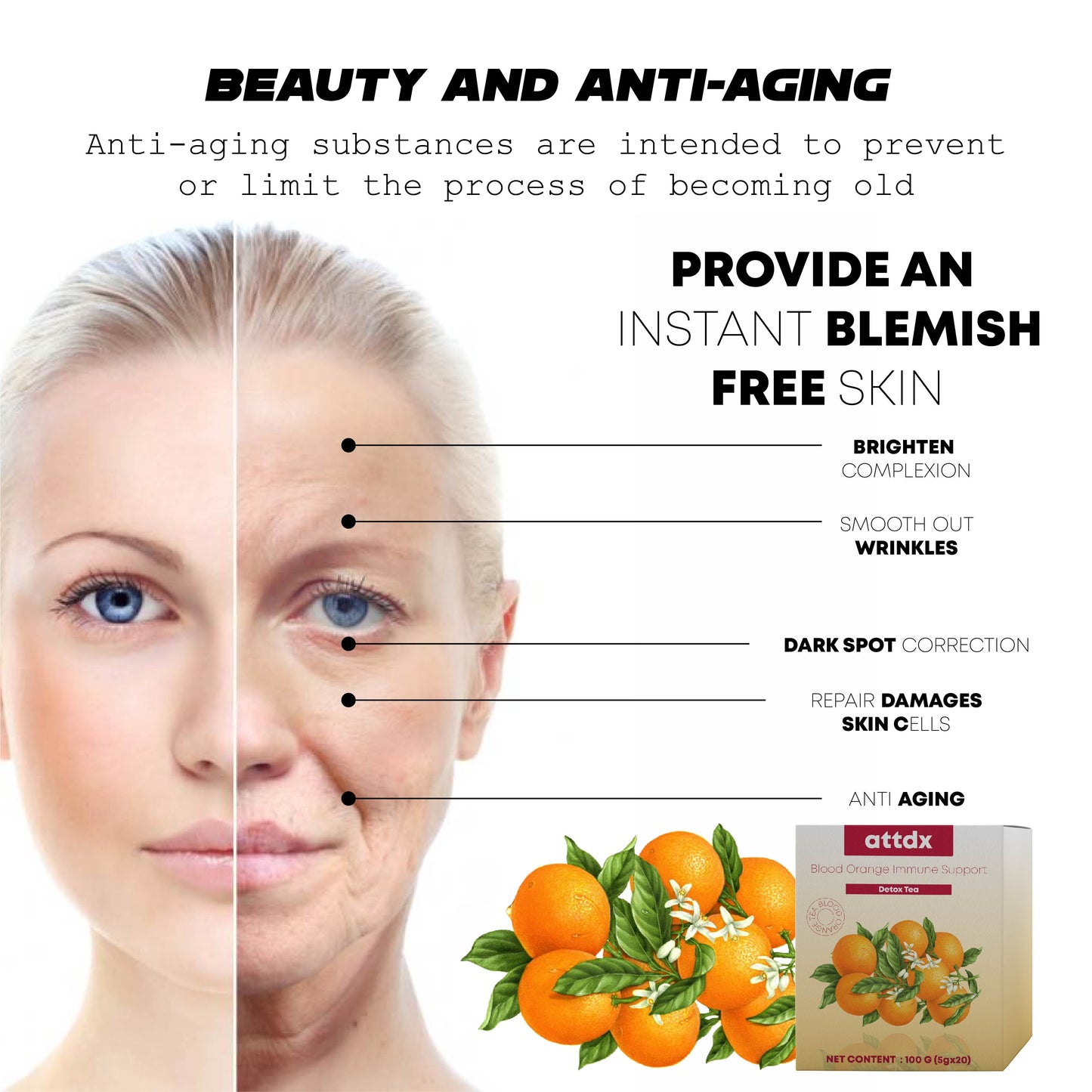 ATTDX BloodOrange ImmuneSupport DetoxTea