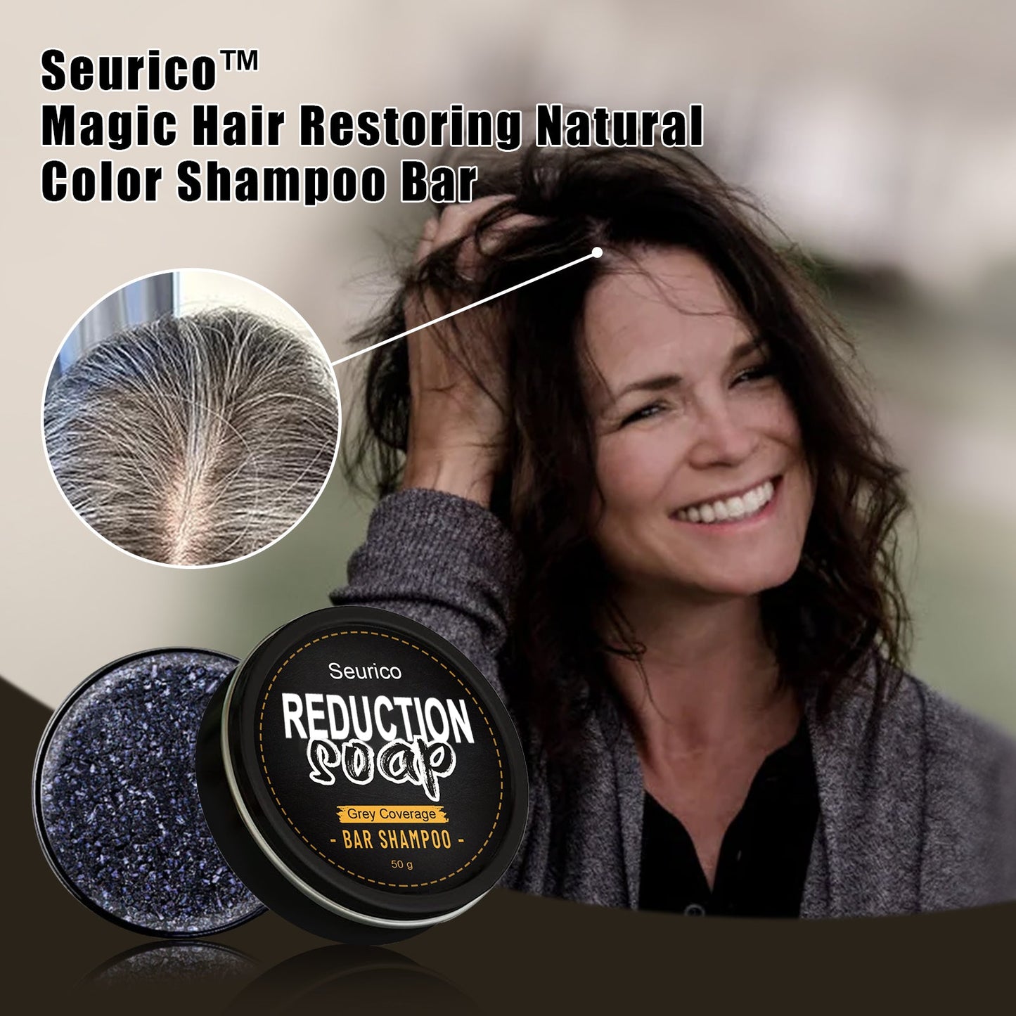 Seurico™ Magic Hair Restoring Natural Color Shampoo Bar
