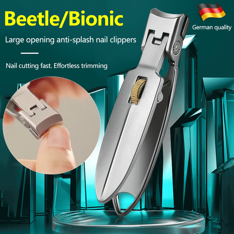 Large opening anti-splash nail clippers