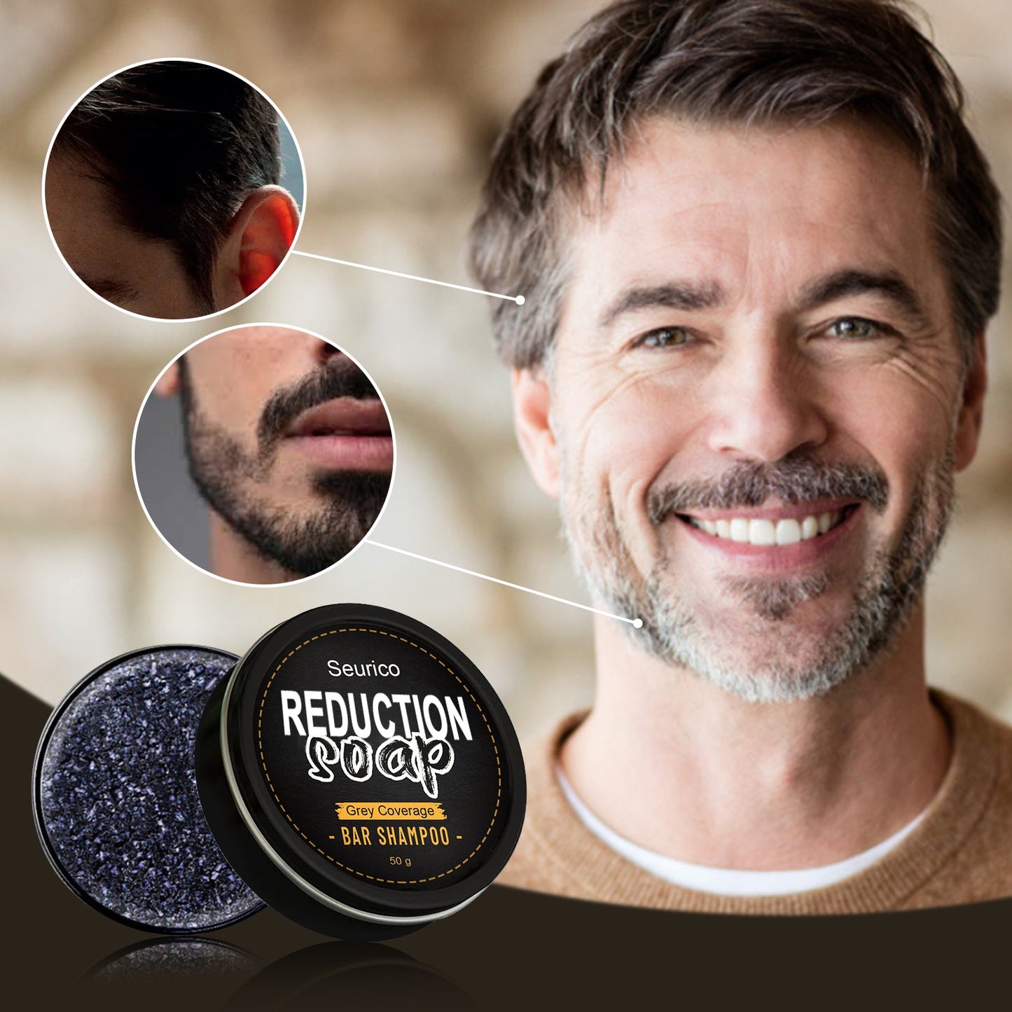 Seurico™ Magic Hair Restoring Natural Color Shampoo Bar