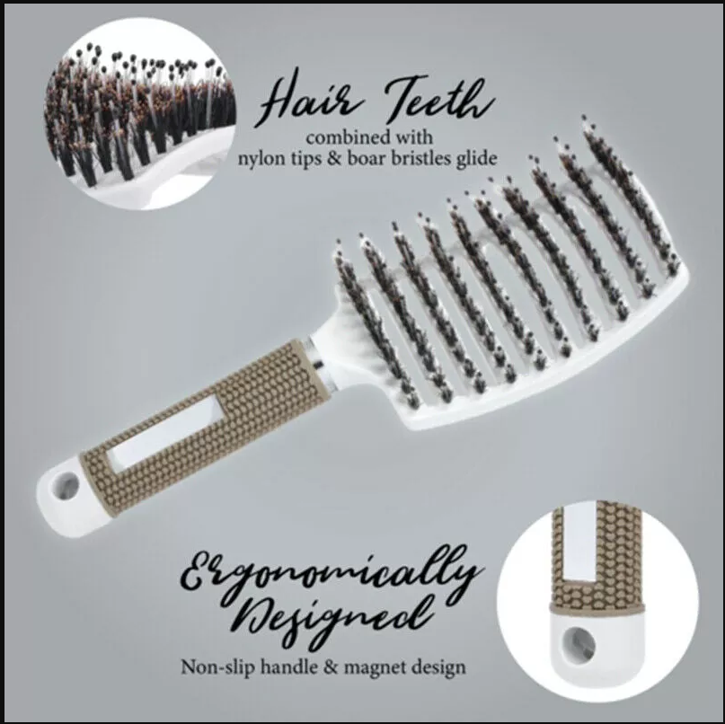 DETANGLER BRISTLE NYLON HAIRBRUSH 🔥【3 Day Delivery&Cash on delivery-HOT SALE-49%OFF🔥🔥🔥】