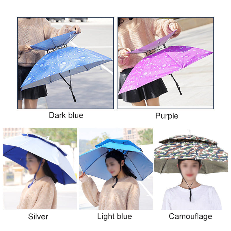 Outdoor Double Layer Umbrella Hat【HOT SALE-49%OFF🔥】