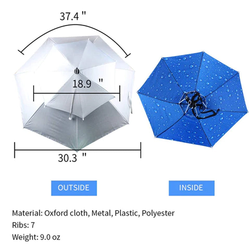 Outdoor Double Layer Umbrella Hat【HOT SALE-49%OFF🔥】