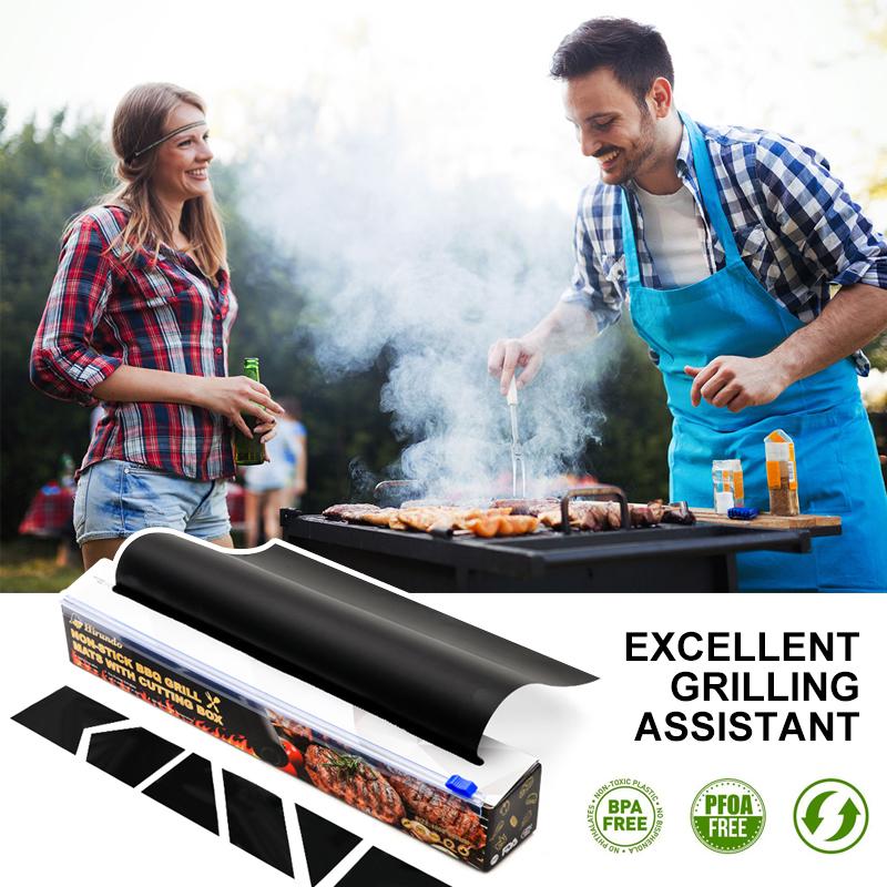Non-Stick BBQ Grill Mats with cutting box 【HOT SALE-49%OFF🔥】