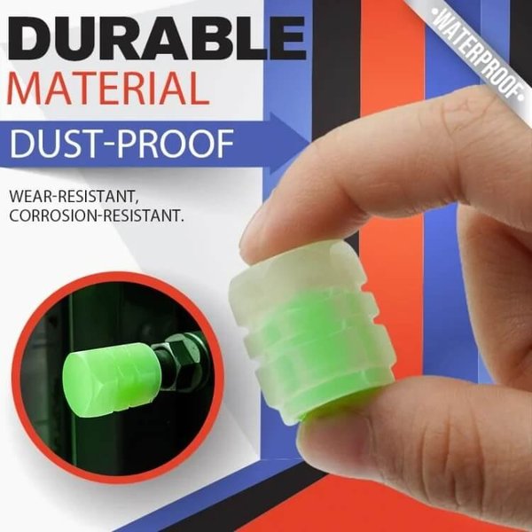 UNIVERSAL FLUORESCENT CAR TIRE VALVE CAPS【HOT SALE-49%OFF🔥🔥🔥🔥🔥】