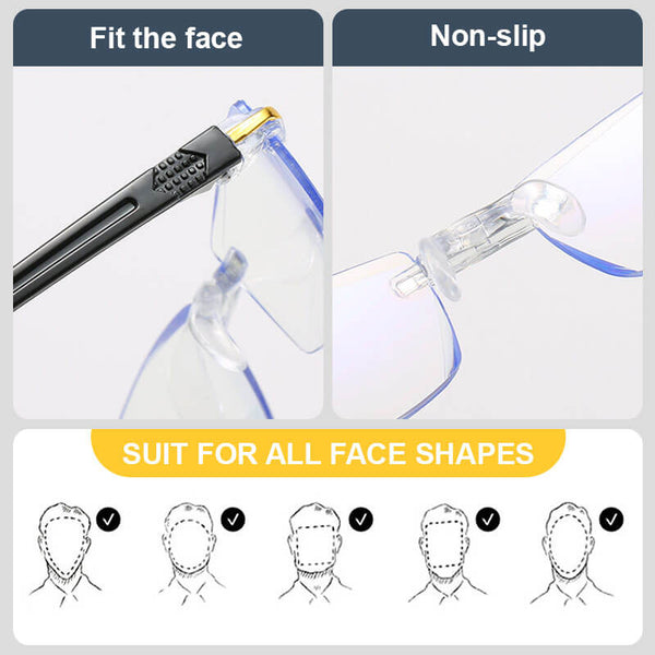 2023 NEW DIAMOND-CUT BIFOCAL PROGRESSIVE & ANTI-BLUE EYEWEAR ULTRALIGHT READING GLASSES【HOT SALE-48%OFF🔥🔥🔥🔥🔥】