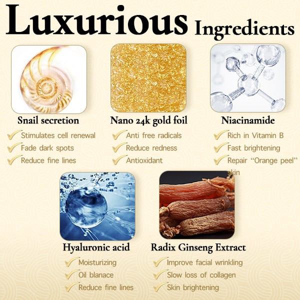 Unibeaute™ 24K Gold Wrinkle-refining Snail Serum【HOT SALE-49%OFF🔥🔥🔥】