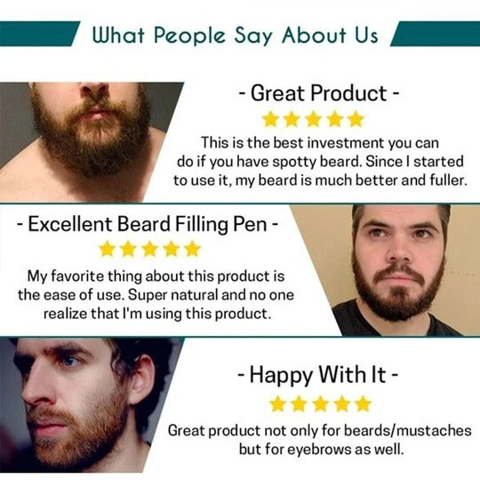 (💥New Year Sale💥- 40% OFF) Waterproof Beard Filling Pen Kit