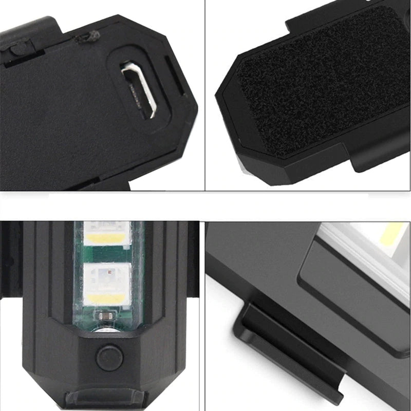 4 Colors LED Aircraft Strobe Lights & USB Charging【3 Day Delivery&Cash on delivery-HOT SALE-45%OFF🔥】
