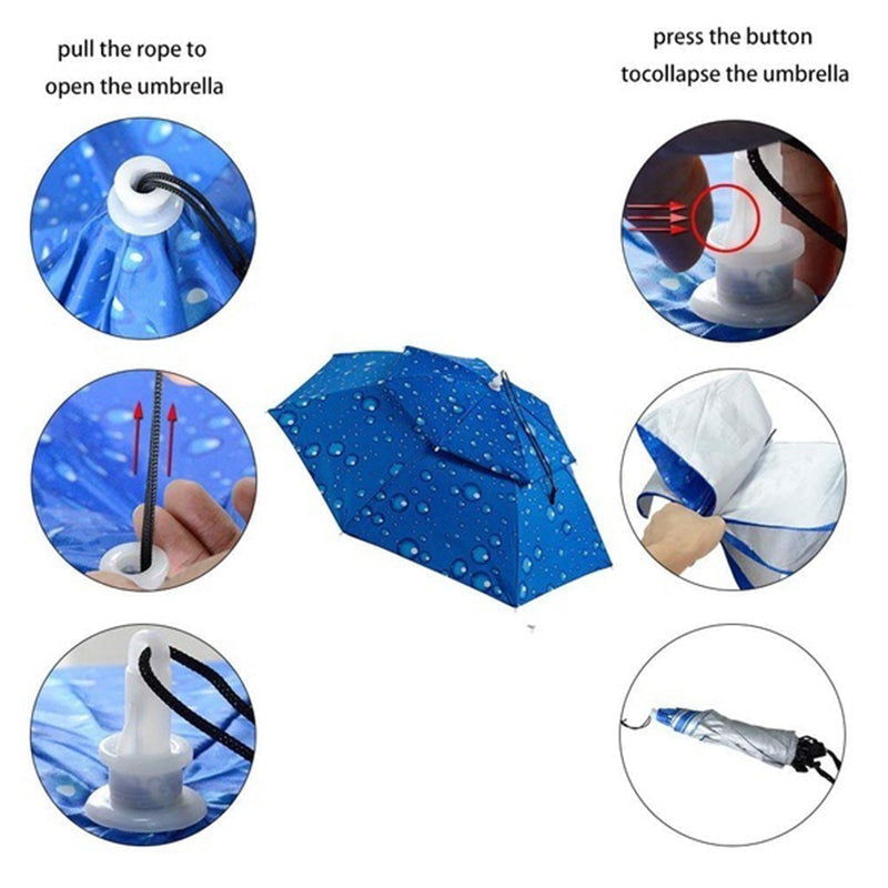 Outdoor Double Layer Umbrella Hat【HOT SALE-49%OFF🔥】