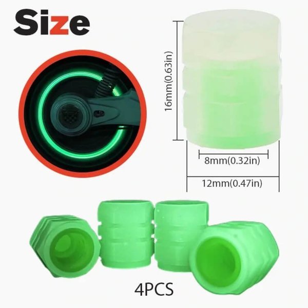 UNIVERSAL FLUORESCENT CAR TIRE VALVE CAPS【HOT SALE-49%OFF🔥🔥🔥🔥🔥】