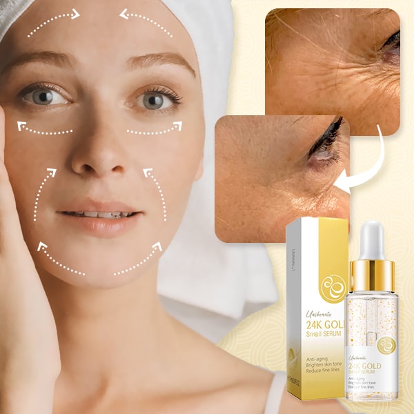 Unibeaute™ 24K Gold Wrinkle-refining Snail Serum【HOT SALE-49%OFF🔥🔥🔥】