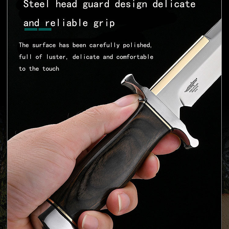 Sharp High Hardness Outdoor Survival Knife Cold Weapon Straight Knife .