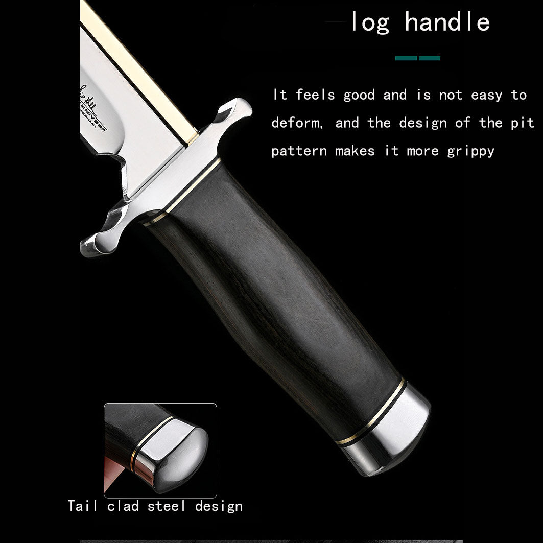 Sharp High Hardness Outdoor Survival Knife Cold Weapon Straight Knife .