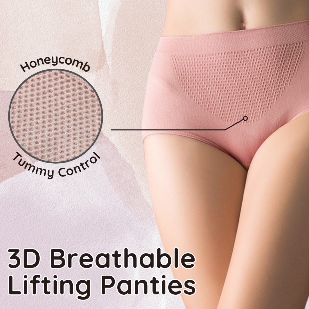 Honee™ 3D Hive Breathable Lifting Panties【Three-pack】