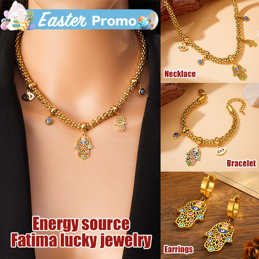 Marys Month promotions - Fatima lucky jewelry set, a combination of luck and wealth, guarding you every day