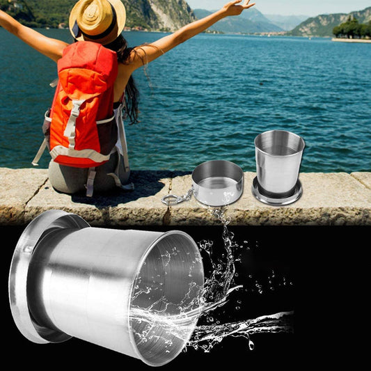 Collapsible mug made of stainless steel【Maha Shivaratri/Holi Offer-40%】