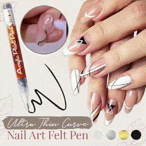 Ultra Thin Curve Manicure Felt Pen【INCOD + Local Stock (Express 3 Day Delivery)】