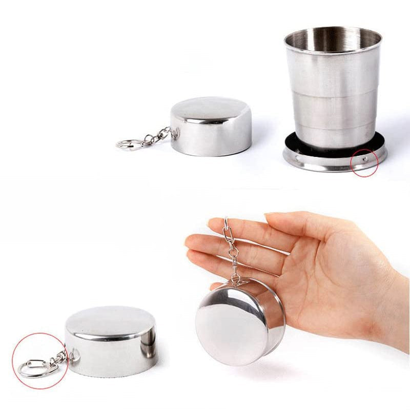Collapsible mug made of stainless steel【Maha Shivaratri/Holi Offer-40%】
